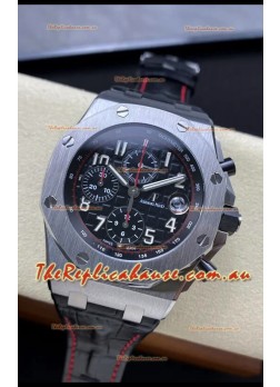 Audemars Piguet Royal Oak Offshore Black Dial Chronograph 1:1 Mirror Replica Watch - 904L Steel