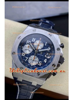 Audemars Piguet Royal Oak Offshore Blue Dial Chronograph 1:1 Mirror Replica Watch - 904L Steel