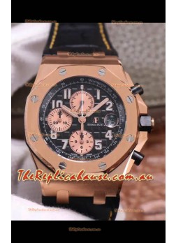 Audemars Piguet Royal Oak Offshore Chronograph Rose Gold 904L Steel 1: 1 Mirror 3126 Movement