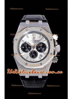 Audemars Piguet Royal Oak Chronograph White Dial 904L Steel 1:1 Mirror Replica
