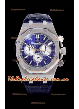 Audemars Piguet Royal Oak Chronograph Blue Dial 904L Steel 1:1 Mirror Replica