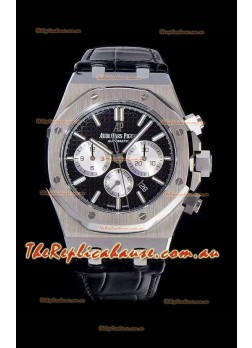 Audemars Piguet Royal Oak Chronograph Black Dial 904L Steel 1:1 Mirror Replica