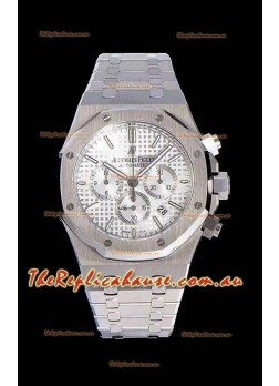 Audemars Piguet Royal Oak Chronograph White Dial 904L Steel 1:1 Mirror Replica