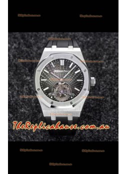 Audemars Piguet Royal Oak Tourbillon 41mm in 904L Casing - Grey Tapisserie Dial 1:1 Ultimate Replica