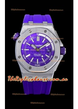Audemars Piguet Royal Oak Diver Swiss Replica Navy Blue Dial 1:1 Quality 3120 Movement 904L Steel 