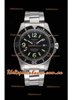 Breitling Superocean Automatic 44 Steel - Black Dial 1:1 Mirror Replica