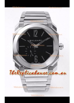 Bvlgari Octo Finissmo Edition 1:1 Mirror Replica 904L Stainless Steel Casing Black Dial