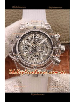 Hublot Big Bang Unico Clear Plexiglass Casing 1:1 Mirror Edition Swiss Replica Watch 