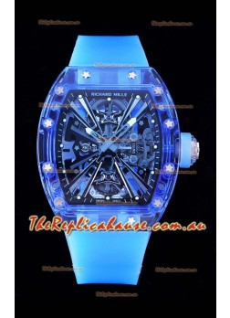 Richard Mille RM12-01 Sapphire Casing with Genuine Tourbillon Movement 1:1 Ultimate Replica