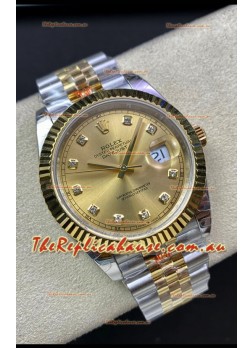 Rolex Datejust 126333 41MM ETA 3235 Swiss 1:1 Mirror Replica Watch in Yellow Gold 904L Steel - 1:1 Mirror