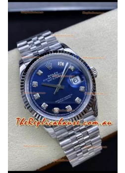 Rolex Datejust 126234 36MM Swiss Replica in 904L Steel in Blue Dial 1:1 Mirror Replica
