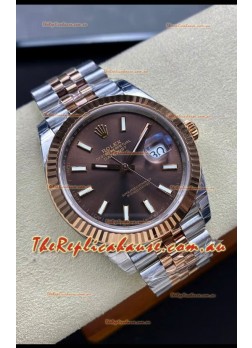 Rolex Datejust 126331 41MM ETA 3235 Swiss 1:1 Mirror Replica Watch in Rose Gold 904L Steel - 1:1 Mirror