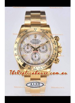 Rolex Cosmograph Daytona M116508-0007 Yellow Gold Original Cal.4130 Movement - 904L Steel Watch