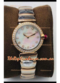 Bvlgari LVCEA Edition Watch in Two Tone Rose Gold Steel - 1:1 Mirror Replica