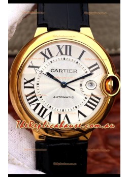 Ballon De Cartier Automatic 1:1 Mirror Replica Yellow Gold in 904L Steel Casing - 42MM