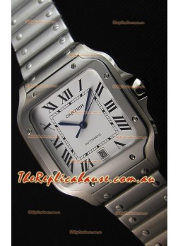 Cartier Santos De Cartier 1:1 Mirror Replica - 36MM Stainless Steel Watch 