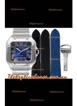 Cartier "Santos De Cartier" Mens XL 1:1 Mirror Replica Watch in 904L Steel Casing 