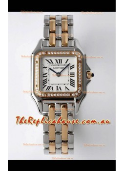 PANTHERE de Cartier Edition 27mm 1:1 Mirror Swiss Watch Rose Gold Two Tone Casing