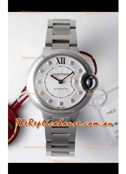 Ballon De Cartier Swiss Automatic 1:1 Mirror Quality 33MM in Steel Casing