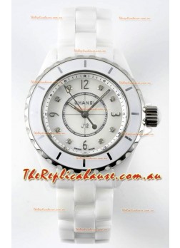 Chanel J12 Ladies White Ceramic Casing Watch 1:1 Mirror Replica Watch 