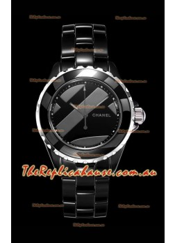 Chanel J12 Untitled Black Ceramic Casing Watch 1:1 Mirror Replica Watch - 38MM Automatic Movement