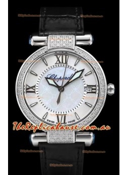 Chopard Imperiale White Dial Swiss Automatic Replica Timepiece in 904L Steel 