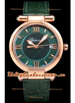 Chopard Imperiale White Dial Swiss Automatic Replica Timepiece in Rose Gold Case 904L Steel 