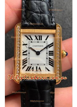 Cartier Tank Solo Swiss Quartz Watch in Yellow Gold Casing -  27MM Wide
