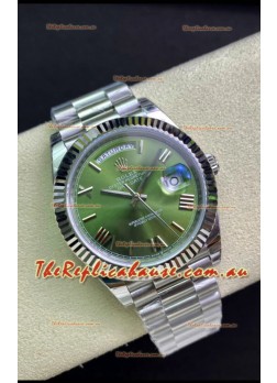 Rolex Day Date Presidential M228239-0033 904L Steel 40MM - Olive Green Dial 1:1 Mirror Quality Watch