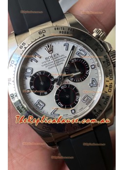 Rolex Cosmograph Daytona 116509 White Dial Cal.4130 Movement - 904L Steel Watch