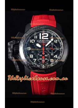 Graham Chronofighter Superlight Carbon Red 1:1 Mirror Swiss Replica Watch 