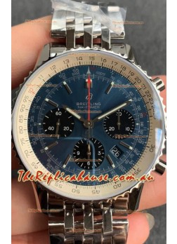 Breitling Navitimer 1 B01 Chronograph Edition 43MM - Bllue Dial 904L 1:1 Mirror Replica Watch