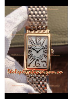 Franck Muller Long Island Pink Gold Swiss Watch in Swiss Quartz Movement