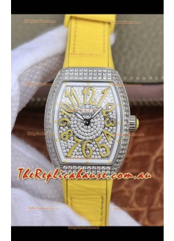 Franck Muller Vanguard Ladies 1:1 Mirror Swiss Replica Watch 32MM Wide Steel Casing