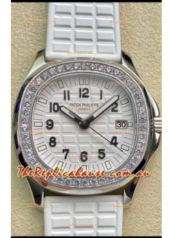 Patek Philippe Aquanaut LUCE 5072A-001 Quartz Swiss Replica Watch in White Dial 35MM