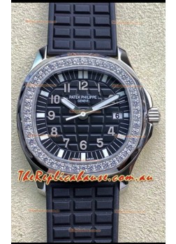 Patek Philippe Aquanaut LUCE 5072A-001 Quartz Swiss Replica Watch in Black Dial 35MM