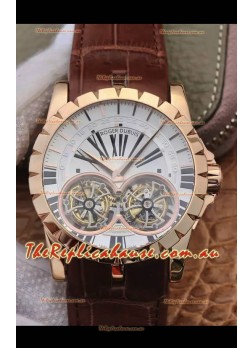 Replica Roger Dubuis Excalibur RDDBEX0249 1:1 Mirror Replica Watch in Rose Gold Casing