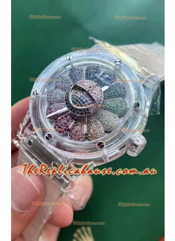 Hublot Classic Fusion Takashi Murakami Sapphire Rainbow Swiss Movement Watch 45MM