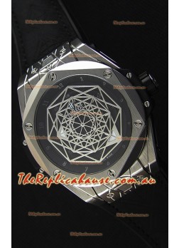 Hublot Big Bang Sang Bleu 45MM Stainless Steel Swiss Replica Watch 