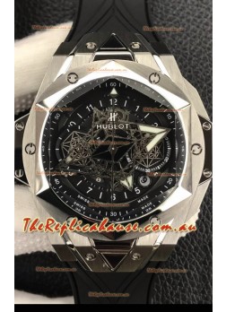 Hublot Big Bang Sang Bleu II 45MM 1:1 Mirror Replica Stainless Steel Watch