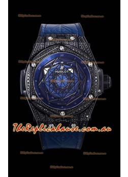 Hublot Big Bang One Click Sang Bleu 1:1 Mirror Replica in Ceramic Casing - 45MM