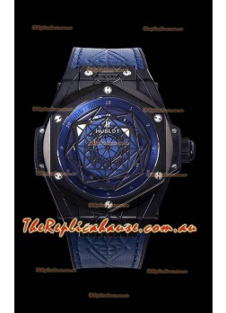 Hublot Big Bang One Click Sang Bleu 1:1 Mirror Replica in Ceramic Casing - 45MM Blue Dial