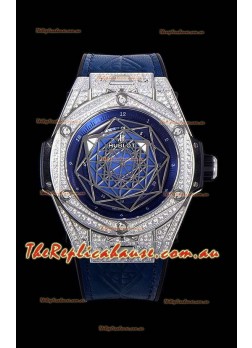 Hublot Big Bang One Click Sang Bleu 1:1 Mirror Replica in Stainless Steel Casing 45MM - Blue Dial