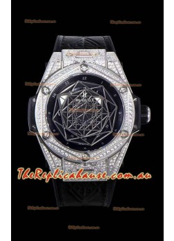 Hublot Big Bang One Click Sang Bleu 1:1 Mirror Replica in Stainless Steel Casing 45MM - Black Dial