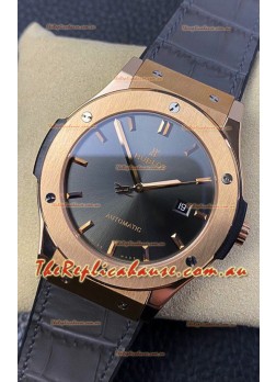 Hublot Classic Fusion 1:1 Mirror Replica Swiss Watch in 904L Steel Casing Grey Dial 42MM