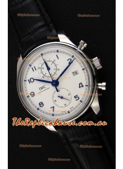 IWC Portugieser Chronograph Classic IW390302 White Dial Swiss Replica Watch