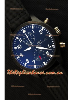 IWC Pilot's Top Gun Chronograph IW389001 1:1 Ceramic Case Ultimate Mirror Replica Watch 