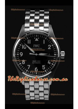 IWC MARK XVIII Swiss Replica Watch in 904L Steel Black Dial 40MM - 1:1 Mirror Replica