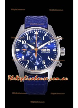 IWC Pilot's Chronograph Steel 1:1 Mirror Replica in Blue Dial Watch 