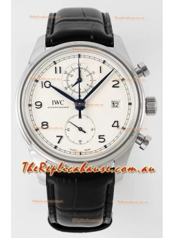 IWC Portugieser Chronograph Classic IW390302 White Dial Swiss Replica Watch